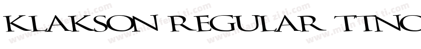 Klakson Regular ttnorm字体转换